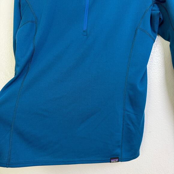 Patagonia Capilene Midweight 1/4 Zip Pullover Womens Medium Blue Long Sleeve * - Picture 4 of 11